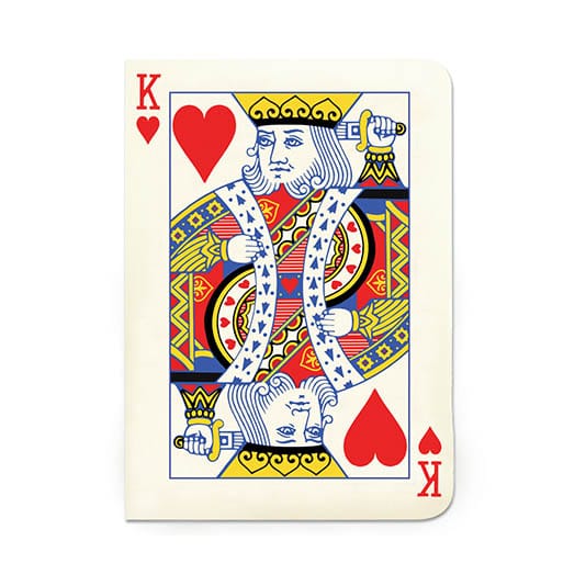 Gift Republic King of Hearts A6 Ruled Notebook RRP 7.99 CLEARANCE XL 1